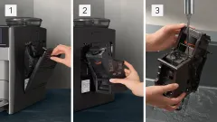 TE655203RW Tam Otomatik Kahve Makinesi EQ6 plus s500 Sabah grisi, Çıkarılabilir su tankı