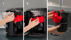 TP516RX3 Tam Otomatik Kahve Makinesi EQ500 classic connect Paslanmaz çelik, Siyah, Çıkarılabilir su tankı